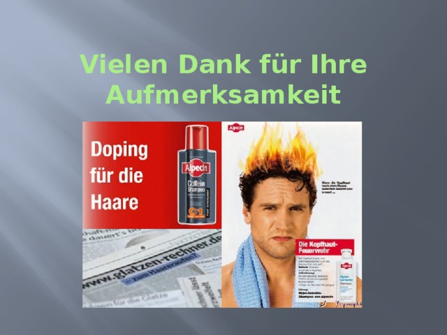 Vielen Dank für Ihre Aufmerksamkeit 