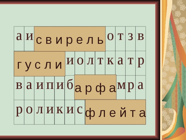 с в и р е л ь а г и с в у в р а с о л и и п и л р и и е и л б к о и а ь л о т р с к ф ф т а л а з е в м т р р й а т а г у с л и а р ф а ф л е й т а 