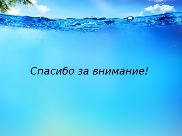 Спасибо за внимание! 