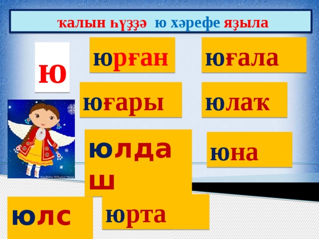  ҡалын һүҙҙә ю хәрефе яҙыла ю рған ю ғала ю ю ғары ю лаҡ ю лдаш ю на ю рта ю лсы 