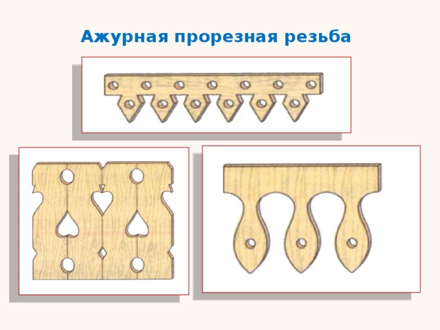 Ажурная прорезная резьба 