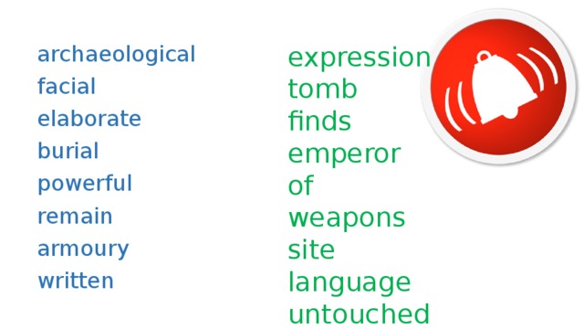 archaeological facial elaborate burial powerful remain armoury written expression tomb finds emperor of weapons site language untouched 