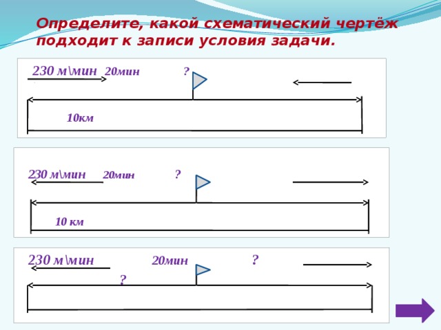   С двух сторон острова, расстояние между которыми 10 км, одновременно навстречу друг другу вылетели 2 розовых фламинго и встретились через 20 мин. Скорость первой птицы – 230м/мин. Найдите скорость второй птицы.   Фламинго  