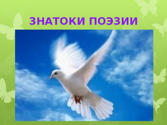 ЗНАТОКИ ПОЭЗИИ 