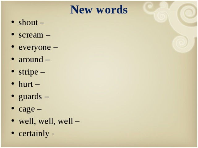 New words