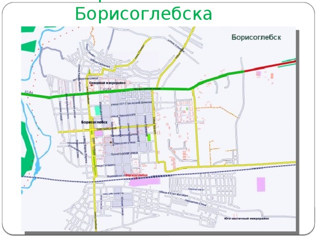 Карта Борисоглебска 