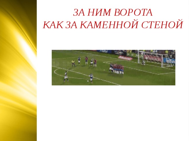 ЗА НИМ ВОРОТА КАК ЗА КАМЕННОЙ СТЕНОЙ  