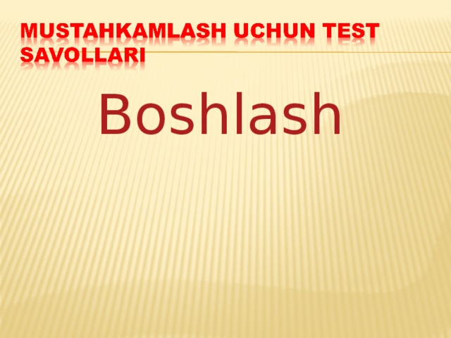 Boshlash  