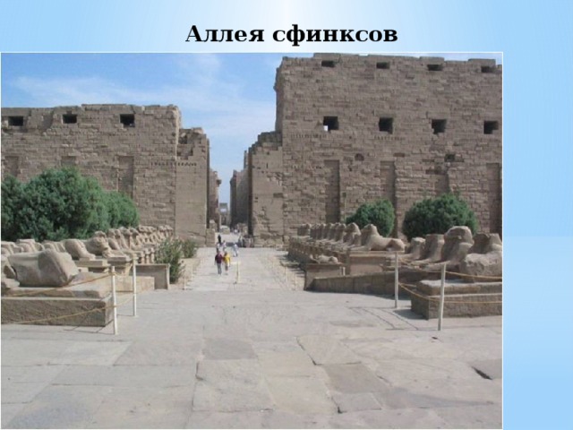 Аллея сфинксов 