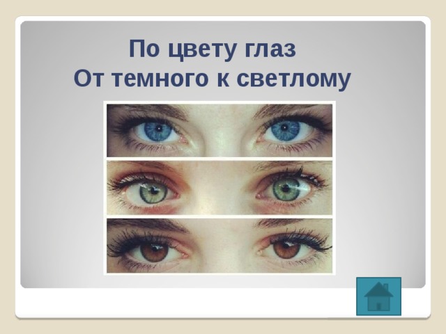 По цвету глаз От темного к светлому 