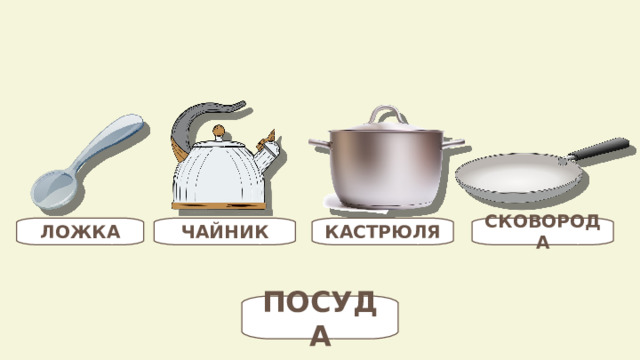 ЛОЖКА ЧАЙНИК КАСТРЮЛЯ СКОВОРОДА ПОСУДА 