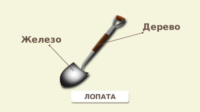 Дерево Железо ЛОПАТА 