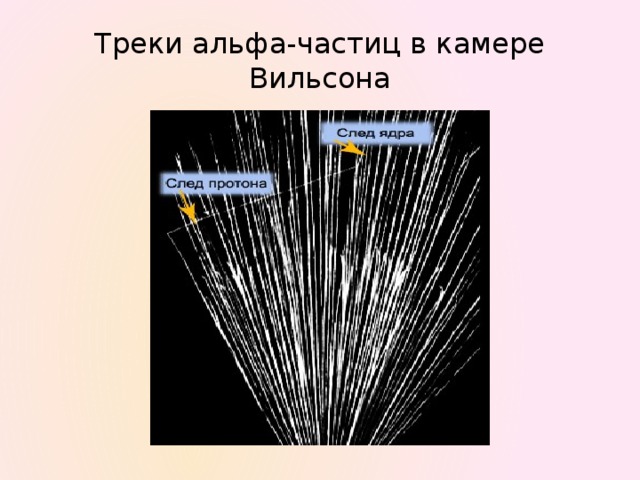 Треки альфа-частиц в камере Вильсона 