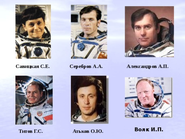 Савицкая С.Е. Серебров А.А. Александров А.П. Волк И.П. Титов Г.С. Атьков О.Ю. 