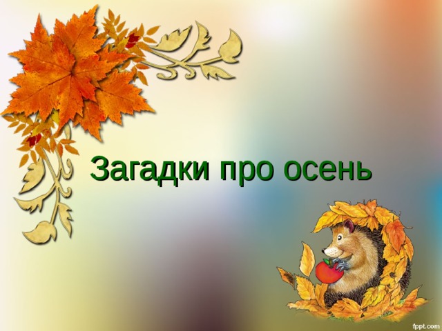 Загадки про осень 