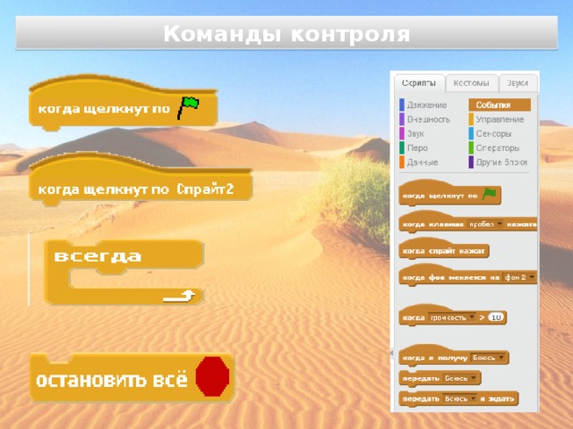 Команды контроля 