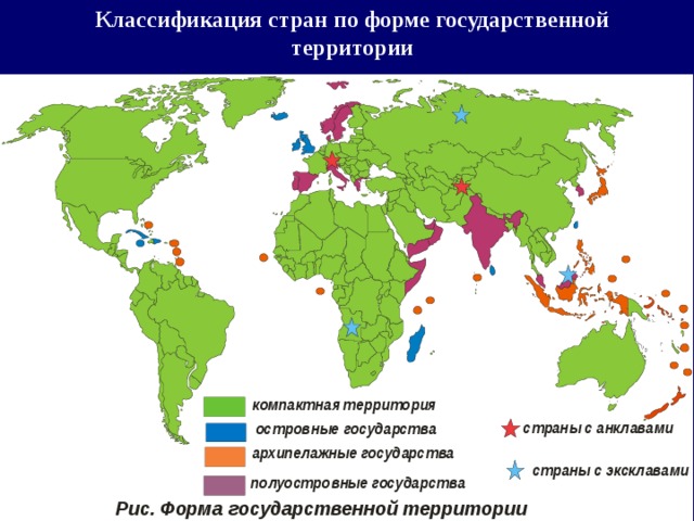 Классификация стран по форме государственной территории 