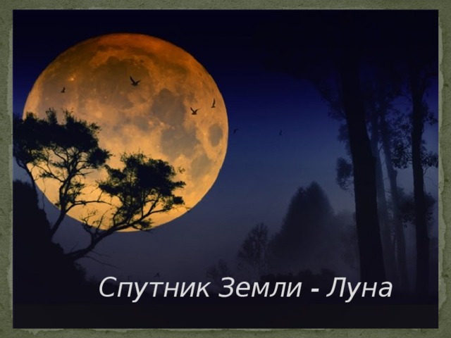 Спутник Земли - Луна 