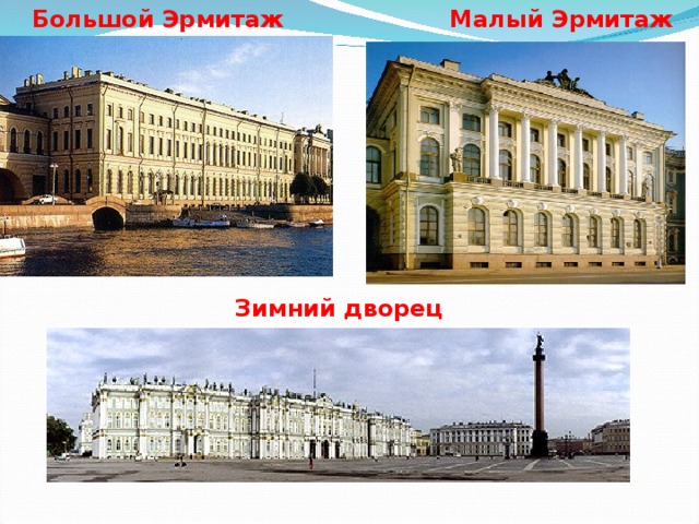 Большой Эрмитаж Малый Эрмитаж Зимний дворец 