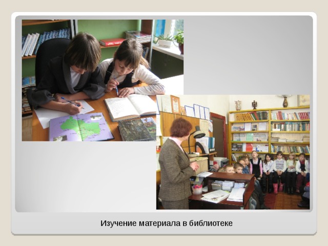 Изучение материала в библиотеке 