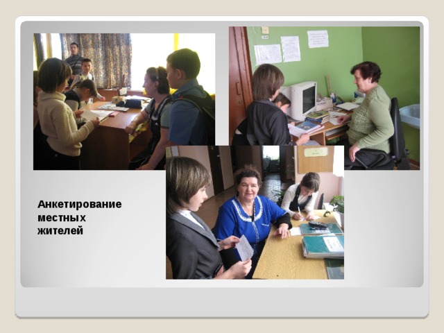 Анкетирование местных жителей 