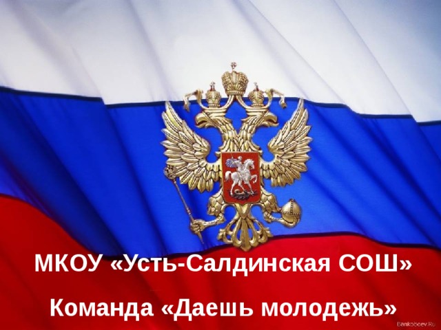 МКОУ «Усть-Салдинская СОШ» Команда «Даешь молодежь» 