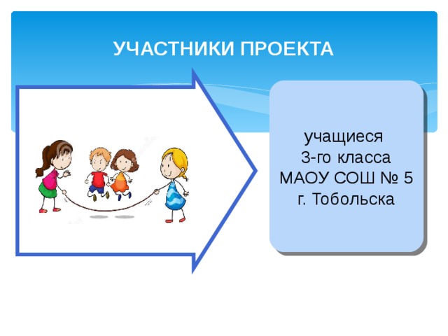 УЧАСТНИКИ ПРОЕКТА учащиеся 3-го класса  МАОУ СОШ № 5 г. Тобольска 
