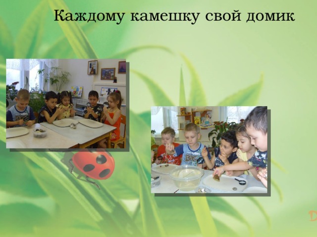Каждому камешку свой домик 
