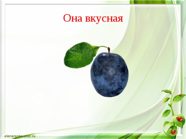 Она вкусная 