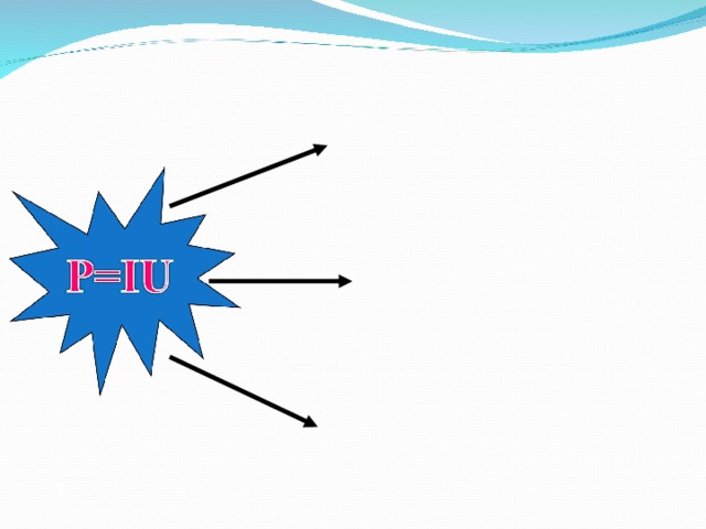 A t P = = IU Токтың қуаты н табу үшін өткізгіштегі ток күшін және кернеуді өлшеп, олардың көбейтіндісін табу керек.   1 ватт (1 Вт) қуат бірлігіне 1В кернеуі бар тізбек бөлігіндегі 1А ток күшінің қуатын алады:  1Вт =1A*1B.    1гВт =10 Вт ; 1 кВт=10 Вт ;1 МВт =10 Вт  3 2 6 