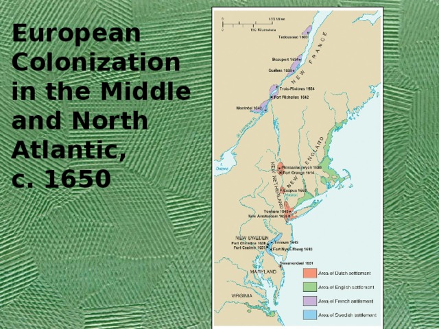 European Colonization - Английский язык - Презентации - ВУЗ