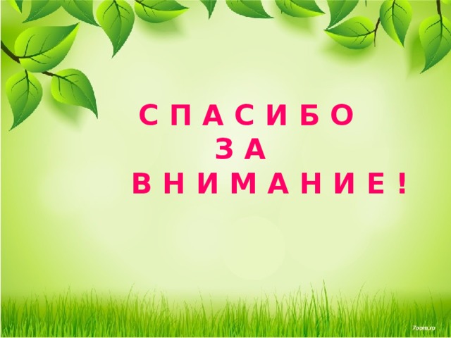    С П А С И Б О  З А  В Н И М А Н И Е !   