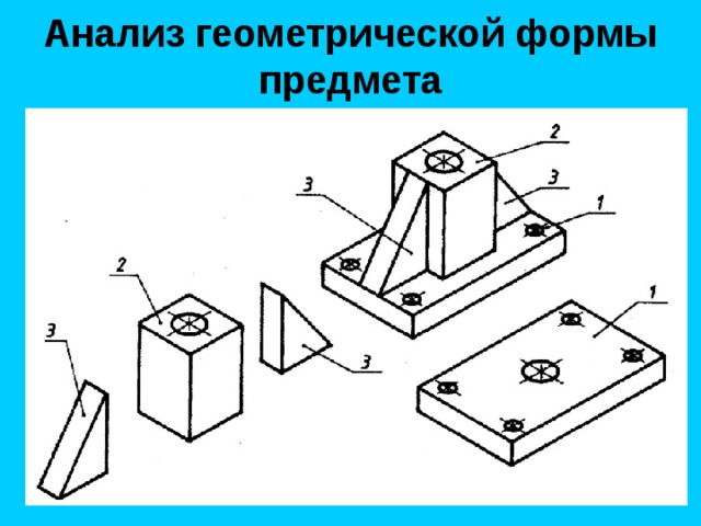 Анализ геометрической формы предмета 