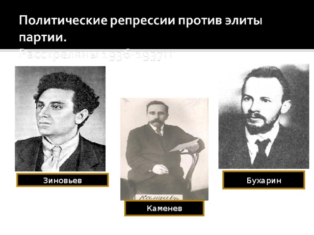 Бухарин Зиновьев Каменев 