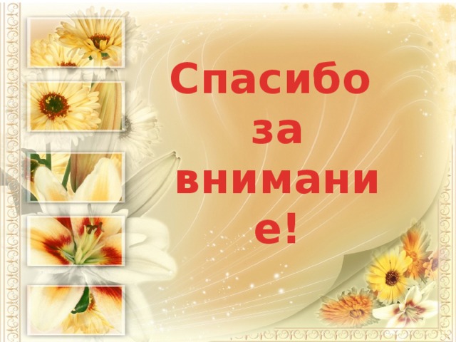 Спасибо за внимание! 