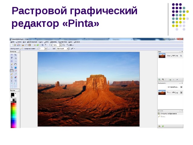 Растровой графический редактор «Pinta» 