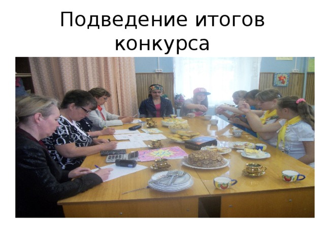 Подведение итогов конкурса 