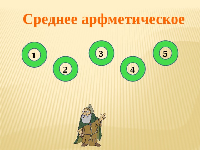 Среднее арфметическое 5 3 1 2 4 