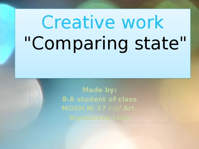 Creative work   