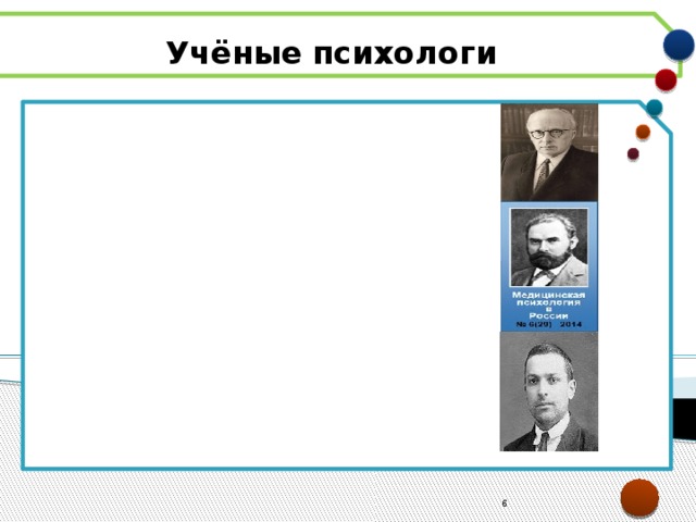 Учёные психологи   