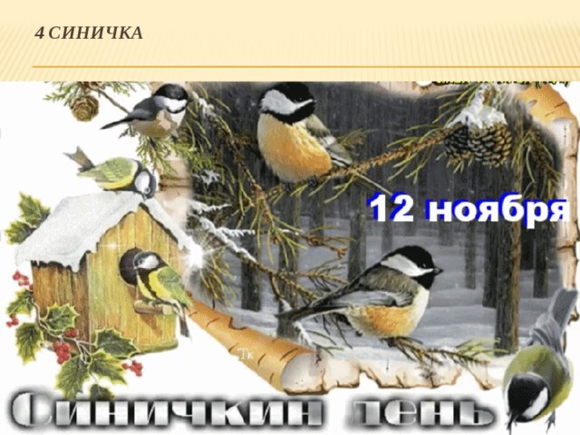 4 синичка   