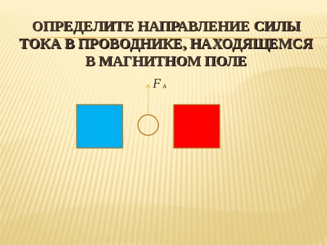 ОПРЕДЕЛИТЕ НАПРАВЛЕНИЕ СИЛЫ ТОКА В ПРОВОДНИКЕ, НАХОДЯЩЕМСЯ В МАГНИТНОМ ПОЛЕ 