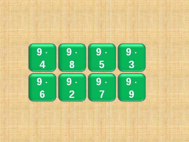 9  8 72 9  3 36 45 9  5 9  4 27 9  7 63 9  2 18 81 54 9  9 9  6 