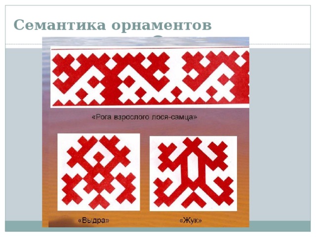 Семантика орнаментов 