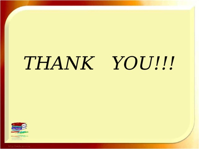 THANK YOU!!! 