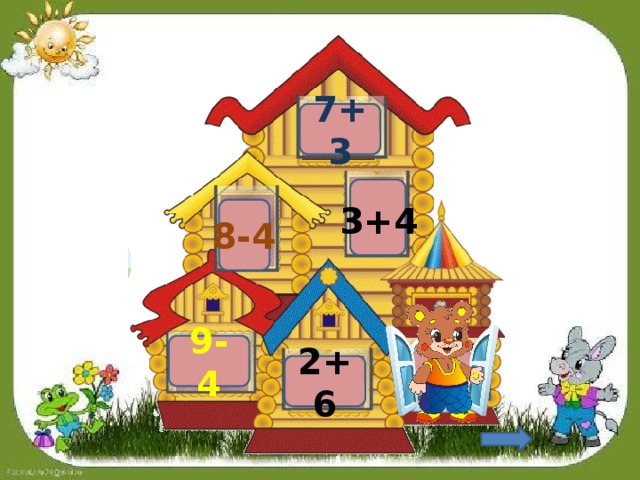 7+3 3+4 8-4 9-4 1 2+6 