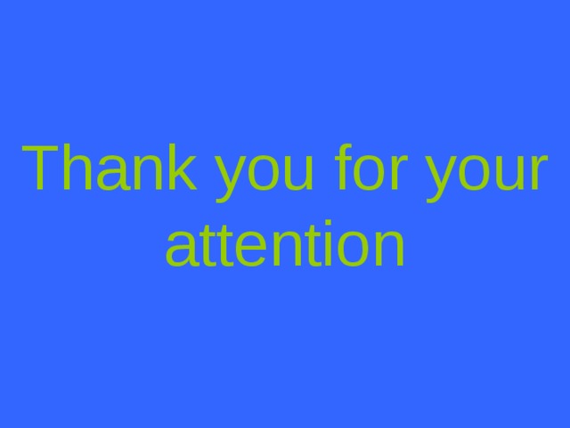 Thank you for your attention 
