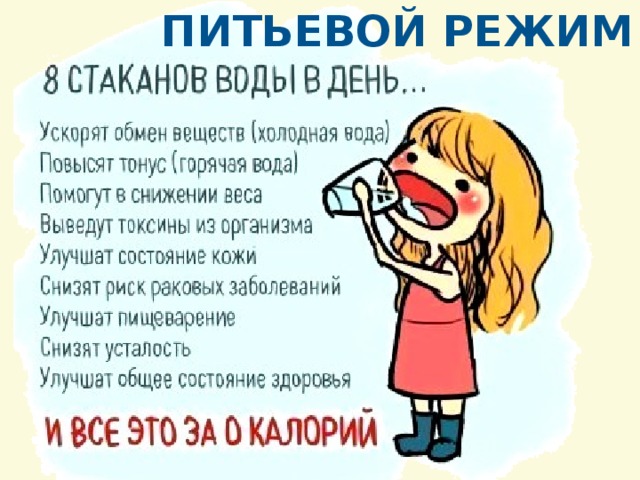 ПИТЬЕВОЙ РЕЖИМ 