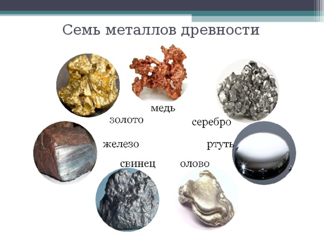 Семь металлов древности 