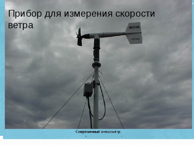 Прибор для измерения скорости ветра 
